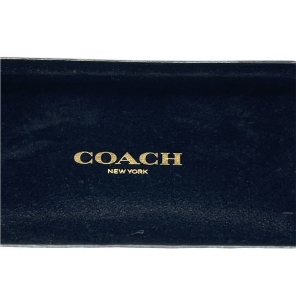 COACH Black Oversized Hard Clam Case for Your SUNglasses or EYEglasses